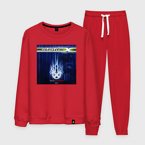 Мужской костюм Static-X Project Regeneration / Красный – фото 1