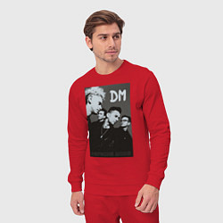 Костюм хлопковый мужской Depeche Mode 90 Violator, цвет: красный — фото 2