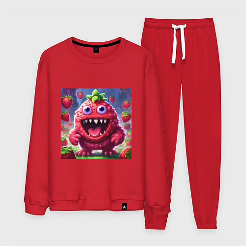 Мужской костюм Клубника добрый монстрик / Красный – фото 1