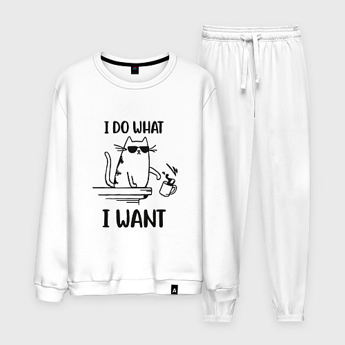 Мужской костюм Кот - делаю, что хочу / Белый – фото 1