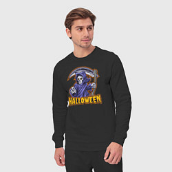 Костюм хлопковый мужской Halloween dead, цвет: черный — фото 2