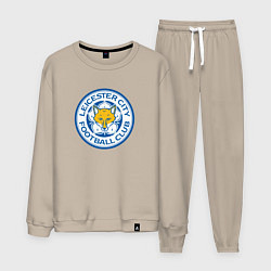 Костюм хлопковый мужской Leicester city fc, цвет: миндальный