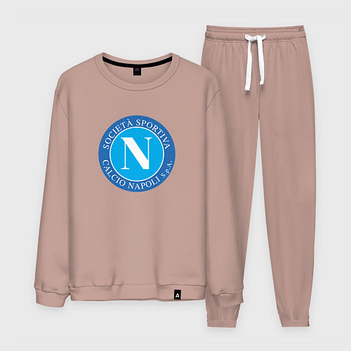 Мужской костюм Napoli fc sport / Пыльно-розовый – фото 1