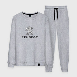 Костюм хлопковый мужской Peugeot sport auto, цвет: меланж