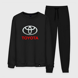 Костюм хлопковый мужской Toyota sport auto brend, цвет: черный
