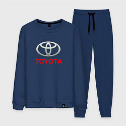 Костюм хлопковый мужской Toyota sport auto brend, цвет: тёмно-синий