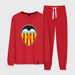 Костюм хлопковый мужской Valencia fc sport, цвет: красный