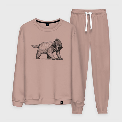 Мужской костюм Медоед модный / Пыльно-розовый – фото 1