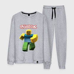 Костюм хлопковый мужской Roblox бегущий персонаж, цвет: меланж