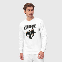 Костюм хлопковый мужской The Cure - A Band from UK, цвет: белый — фото 2