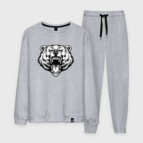 Мужской костюм Head bear / Меланж – фото 1