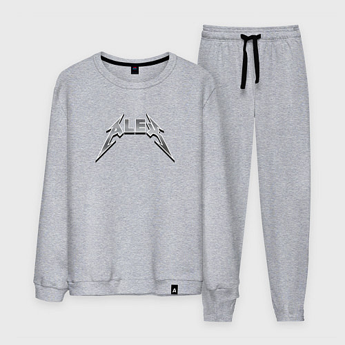 Мужской костюм Алекс - в стиле рок-группы металлика / Меланж – фото 1