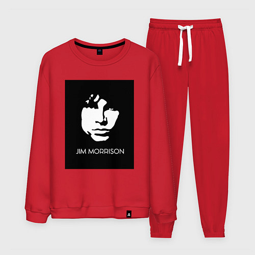 Мужской костюм Jim Morrison in bw / Красный – фото 1