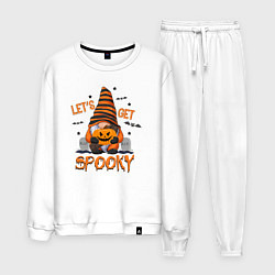 Костюм хлопковый мужской Lets get spooky, цвет: белый