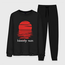 Костюм хлопковый мужской Bloody sun, цвет: черный