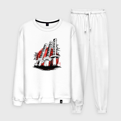 Мужской костюм Мечи Ророноа Зоро One Piece / Белый – фото 1