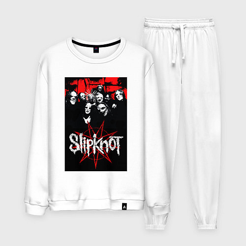 Мужской костюм Slipknot - all / Белый – фото 1