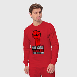 Костюм хлопковый мужской Rage against the machine - fist, цвет: красный — фото 2