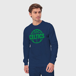 Костюм хлопковый мужской Celtics ball, цвет: тёмно-синий — фото 2