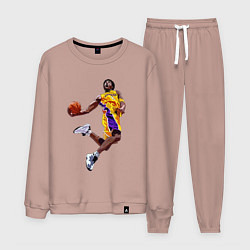 Костюм хлопковый мужской Kobe Bryant dunk, цвет: пыльно-розовый