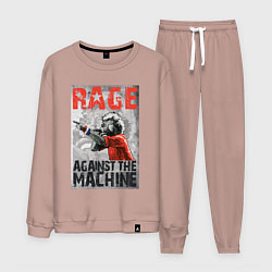 Костюм хлопковый мужской RATM - curly vocalist, цвет: пыльно-розовый