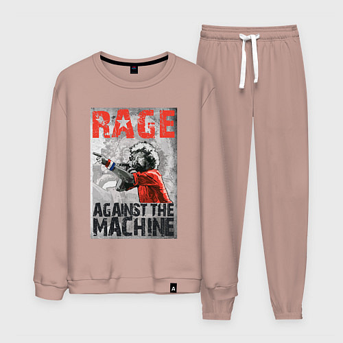 Мужской костюм RATM - curly vocalist / Пыльно-розовый – фото 1