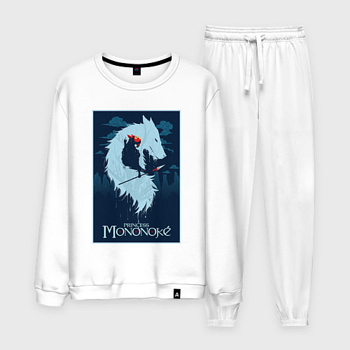 Мужской костюм Мононоке волчица / Белый – фото 1