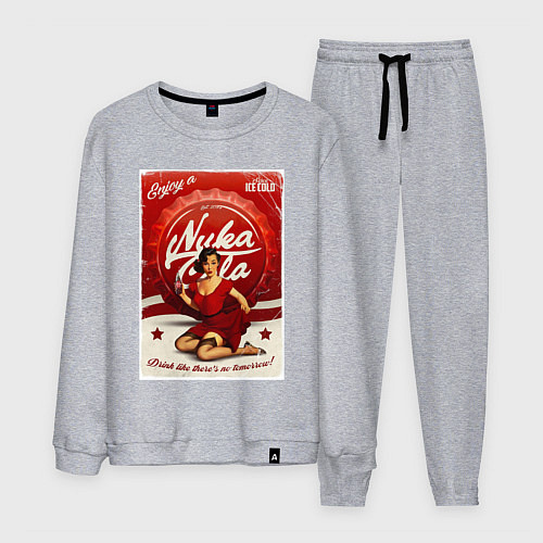 Мужской костюм Фоллаут - nuka cola pin-up girl / Меланж – фото 1