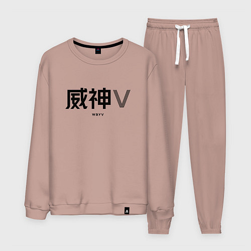 Мужской костюм WayV logo / Пыльно-розовый – фото 1