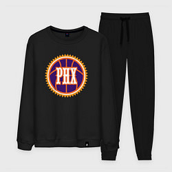 Костюм хлопковый мужской Phx basketball, цвет: черный