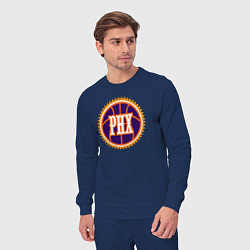 Костюм хлопковый мужской Phx basketball, цвет: тёмно-синий — фото 2