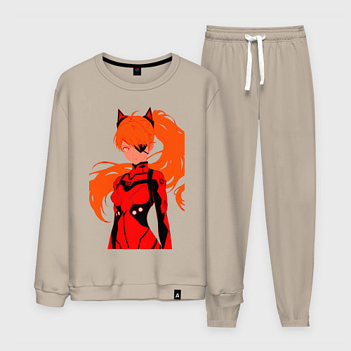 Мужской костюм Asuka Langley is Dead Serious / Миндальный – фото 1