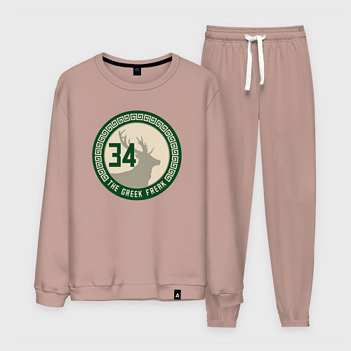 Мужской костюм The greek freak / Пыльно-розовый – фото 1