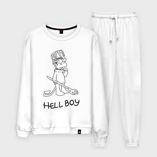 Мужской костюм Bart hellboy Lill Peep / Белый – фото 1