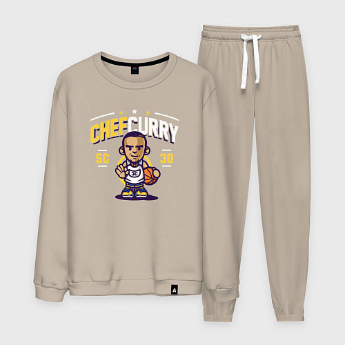 Мужской костюм Шеф Карри / Миндальный – фото 1