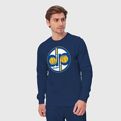 Костюм хлопковый мужской Warriors hoop kid, цвет: тёмно-синий — фото 2