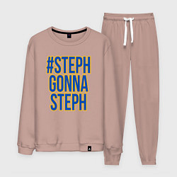 Костюм хлопковый мужской Steph gonna Steph, цвет: пыльно-розовый