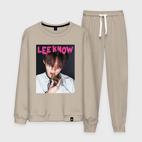 Мужской костюм Lee Know Rock Star Stray Kids / Миндальный – фото 1