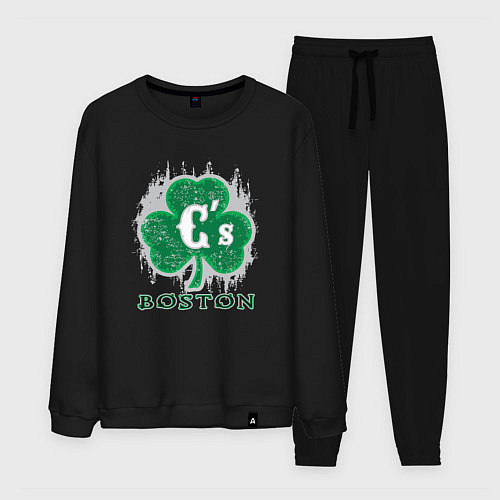 Мужской костюм Boston Celtics style / Черный – фото 1