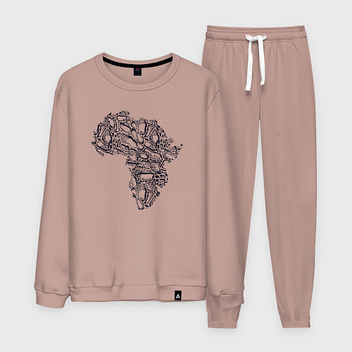 Мужской костюм Africa vibe / Пыльно-розовый – фото 1