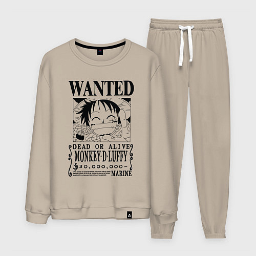 Мужской костюм Первая листовка Луффи Ван Пис / Миндальный – фото 1