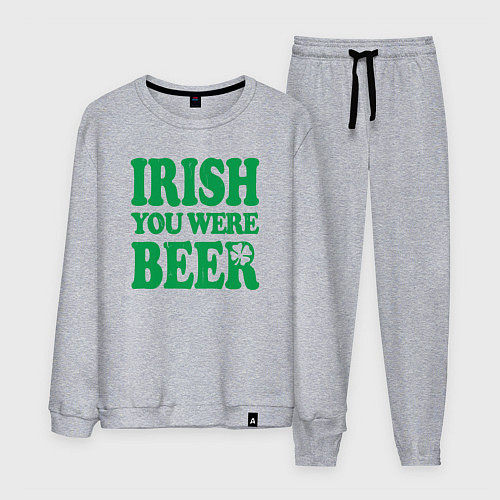 Мужской костюм Irish you were beer / Меланж – фото 1