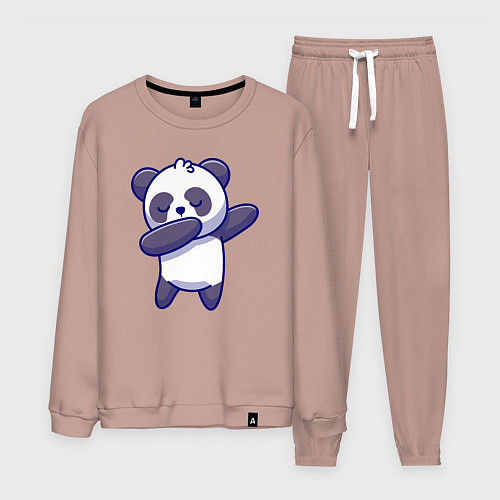 Мужской костюм Dabbing panda / Пыльно-розовый – фото 1