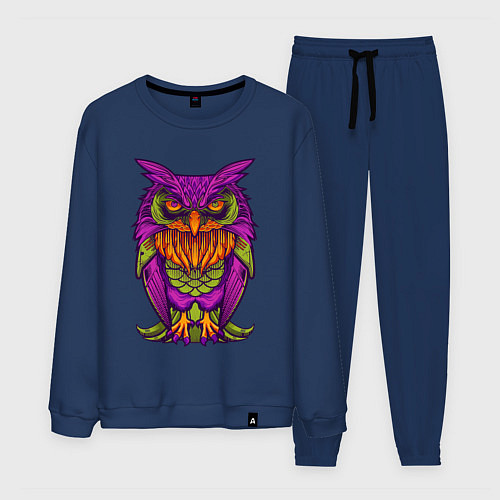 Мужской костюм Purple owl / Тёмно-синий – фото 1