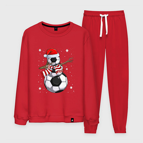 Мужской костюм Soccer snowman / Красный – фото 1