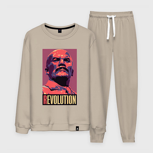Мужской костюм Lenin revolution / Миндальный – фото 1