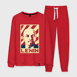 Костюм хлопковый мужской Vladimir Lenin, цвет: красный