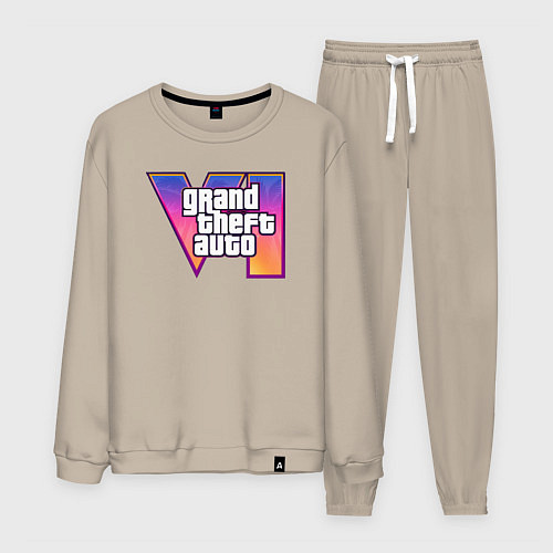 Мужской костюм GTA 6 logo / Миндальный – фото 1