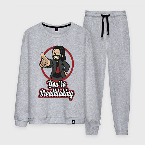 Мужской костюм Vault Keanu Reeves / Меланж – фото 1