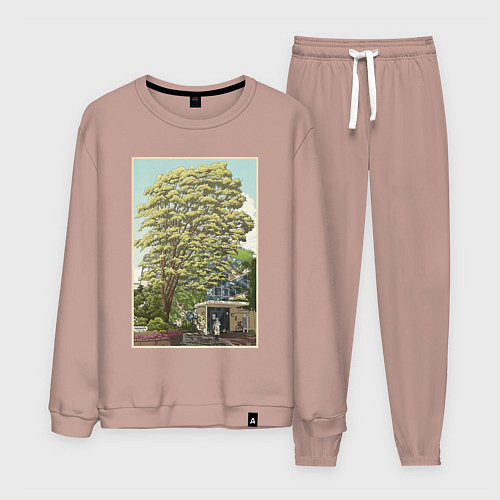 Мужской костюм Хаяо Миядзаки - studio ghibli / Пыльно-розовый – фото 1